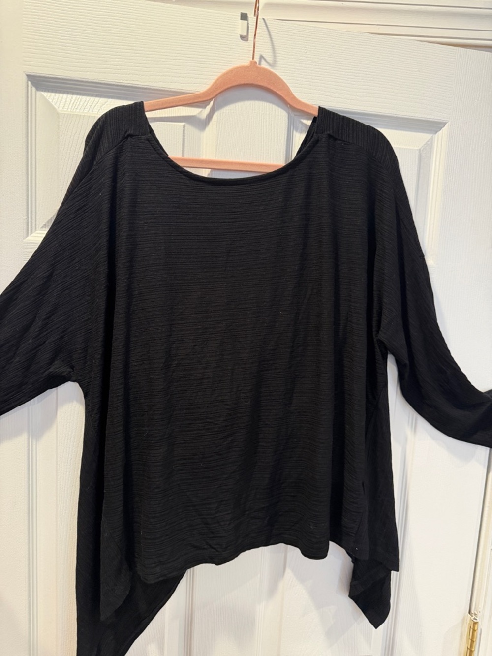 1. State Black Textured Scoop-Neck Tunic